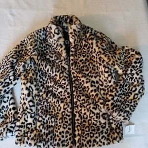 JOUJOU Small Jaguar Print Faux Fur